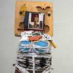 ›Balkonien‹, 1990, diverse Materialien auf Holz, 55x30x30cm, 1300€