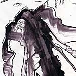 ›in der nähe vom Meer‹,  2.1.2002, Tusche auf Papier, 29,5x21cm, 130€